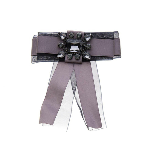 Schleife - Uni-schwarzer Spitzenstoff - Fox by Ren Schleife - Uni-schwarzer Spitzenstoff - Fox by Ren