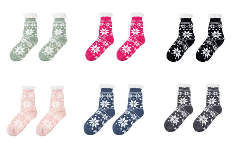 Hüttensocken - Schneeflocke.