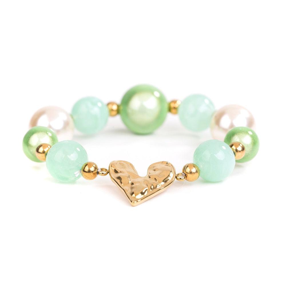 Armband - Magic Pearls Herz 12mm - Fox by Ren