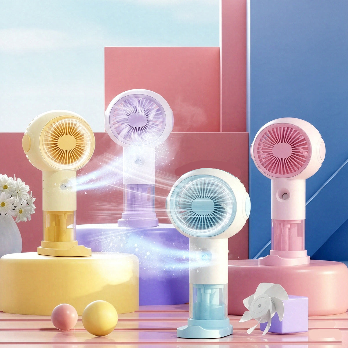 Handventilator mit Kühlfunktion Color