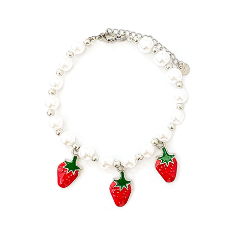 Armband -  Erdbeere