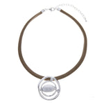 Halskette-Multi Kreise mit Oval-Diamant - Fox by Ren