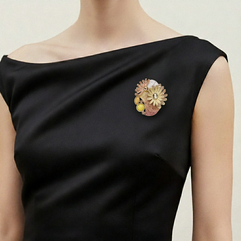 Brosche - Gänseblümchen