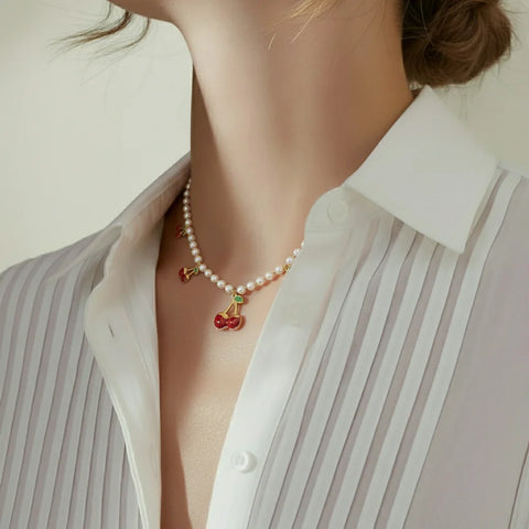 Halskette - Kirsche