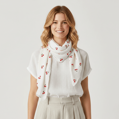 Dreieckstuch - Kirsche