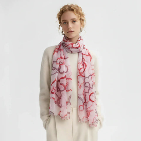 Schal - Herzen