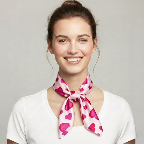 Vierecktuch - Herzen