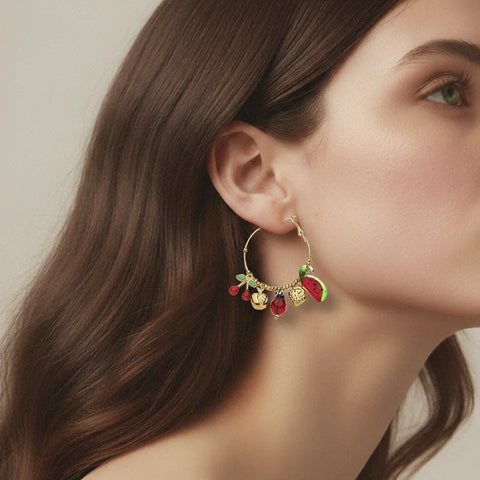 Ohrringe - Wassermelone