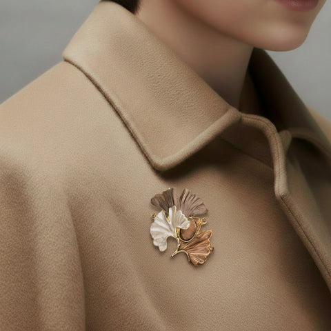 Brosche - Blatt
