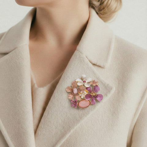 Brosche - Blumen