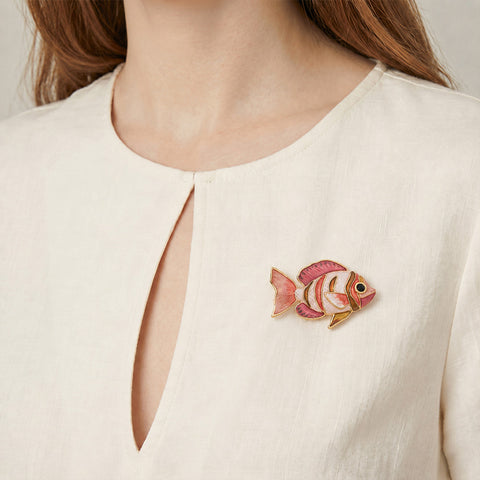 Brosche - Fisch