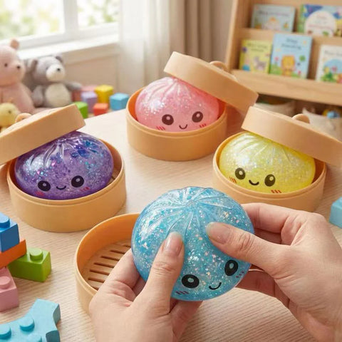 Squishy Dumpling - Glitzer mit Licht