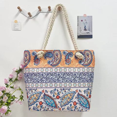 Strandtasche - Ethno Paisley