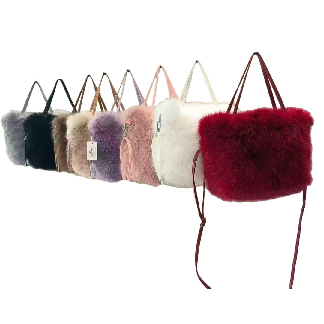 Tasche - aus Kunstfell Mittelgroß