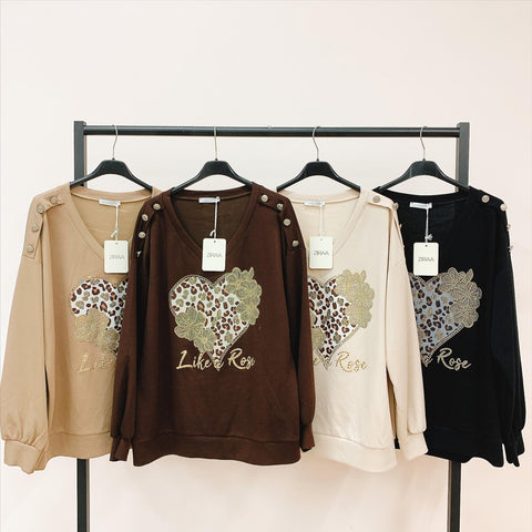 Sweatshirts - Rose