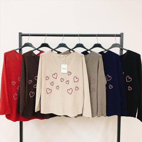 Pullover - Herzen