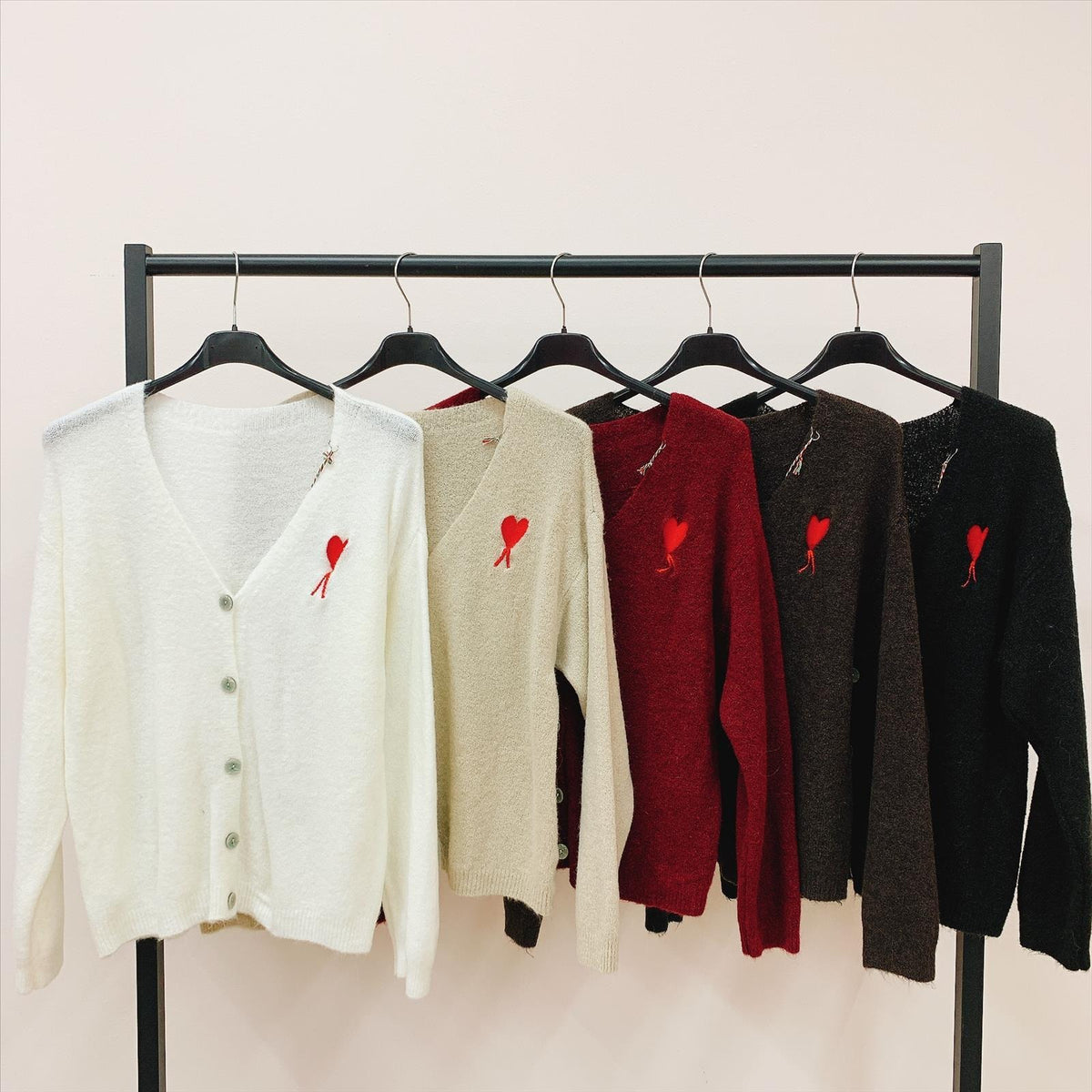 Strickjacke - Herz