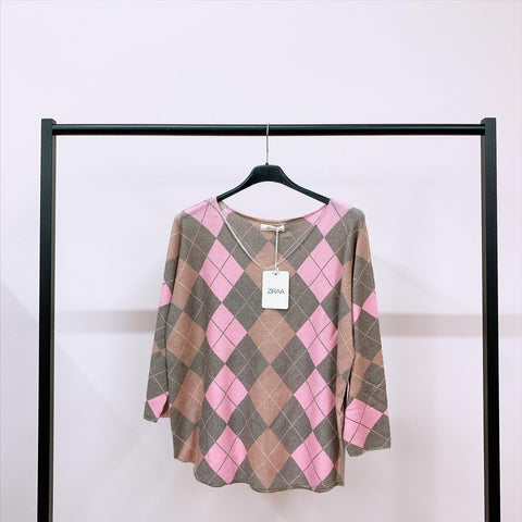 Pullover - Argyle Muster