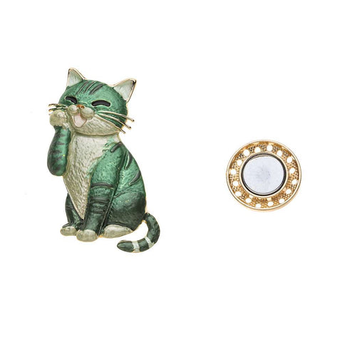 Brosche - Katze