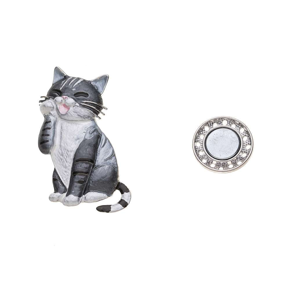 Brosche - Katze