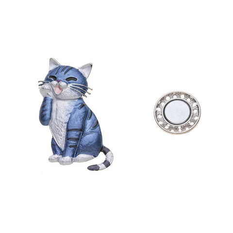 Brosche - Katze