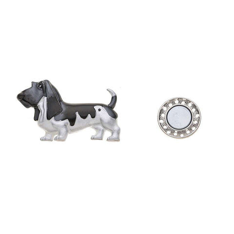 Brosche - Basset Hound