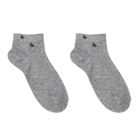 Socken - Herz mit Schmetterling