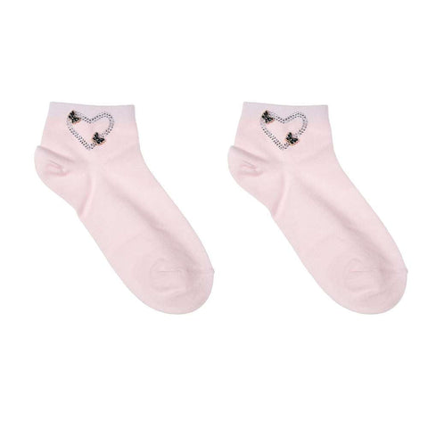 Socken - Herz mit Schmetterling