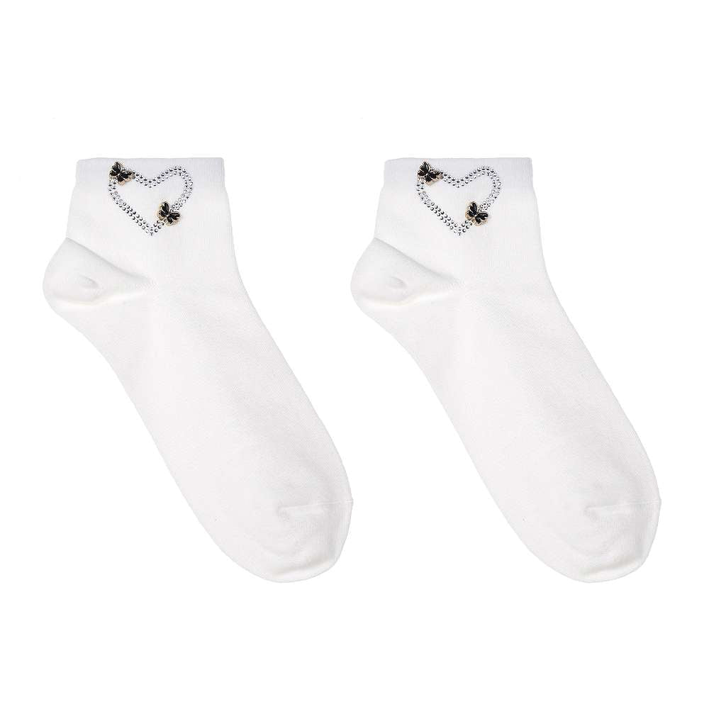 Socken - Herz mit Schmetterling