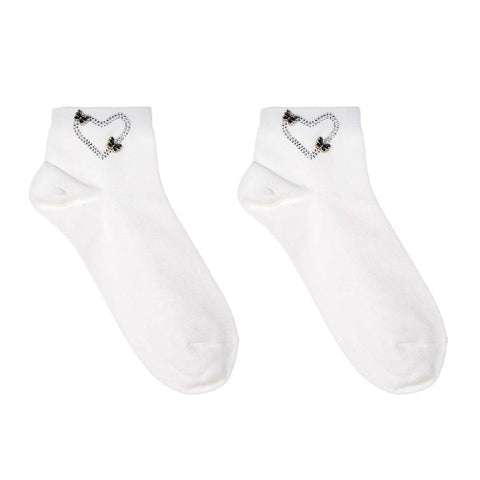 Socken - Herz mit Schmetterling