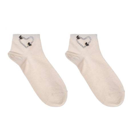 Socken - Herz mit Schmetterling