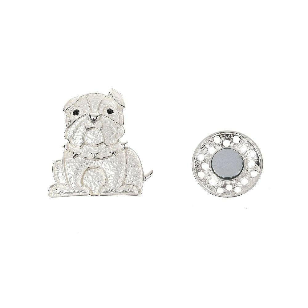 Brosche - Bulldogge - Fox by Ren