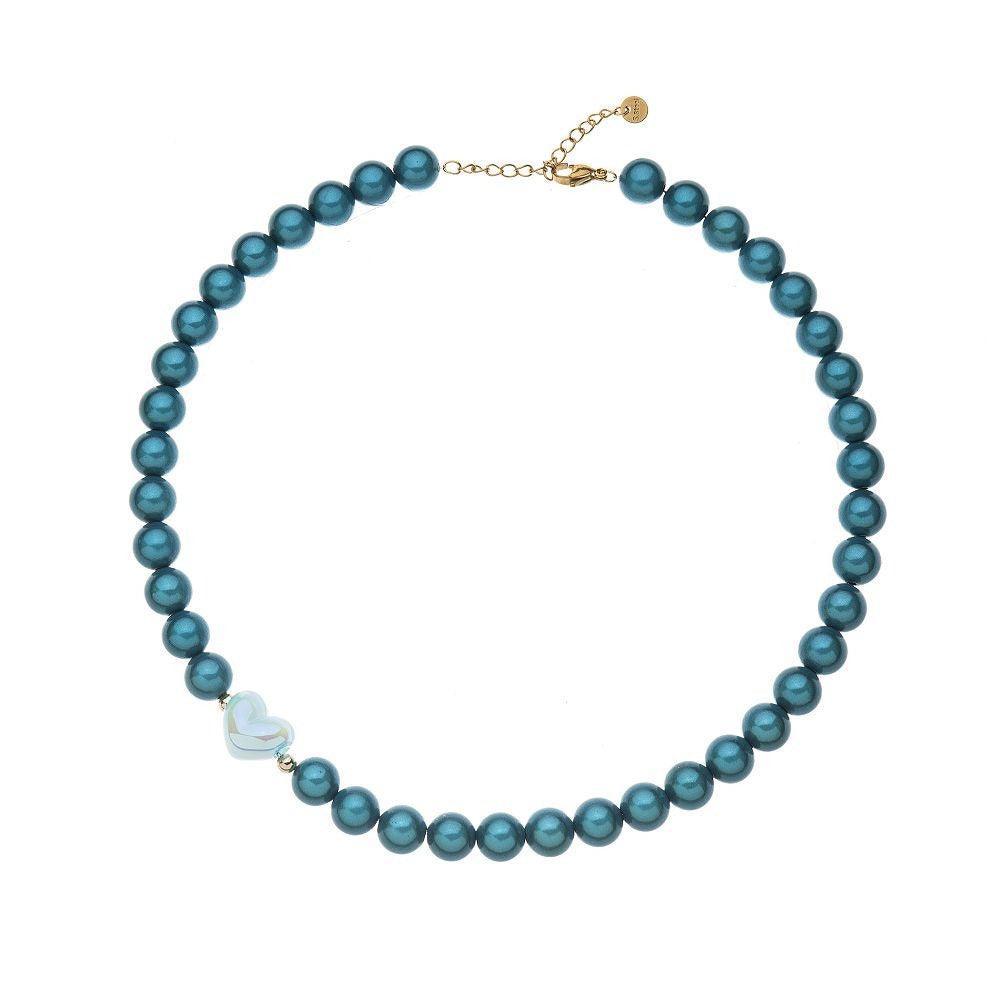 Halskette - Magic Pearls Herz 10mm - Fox by Ren