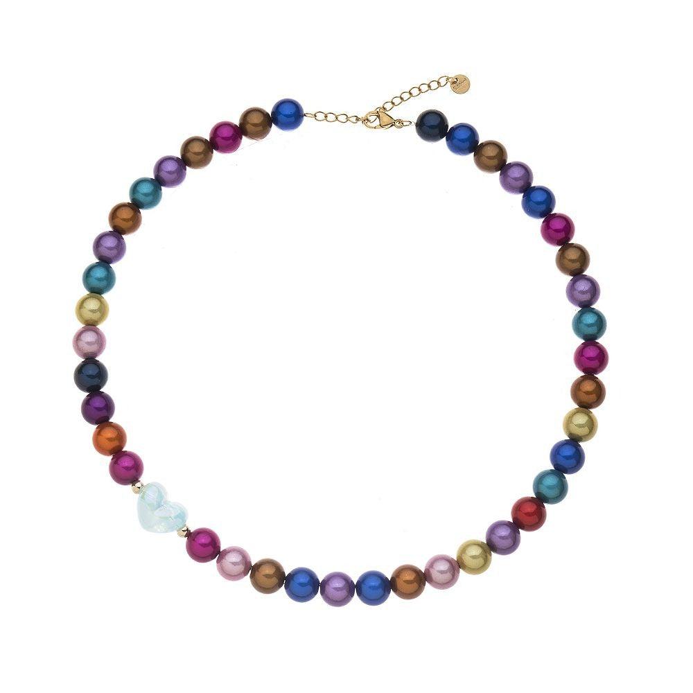 Halskette - Magic Pearls Herz 10mm - Fox by Ren