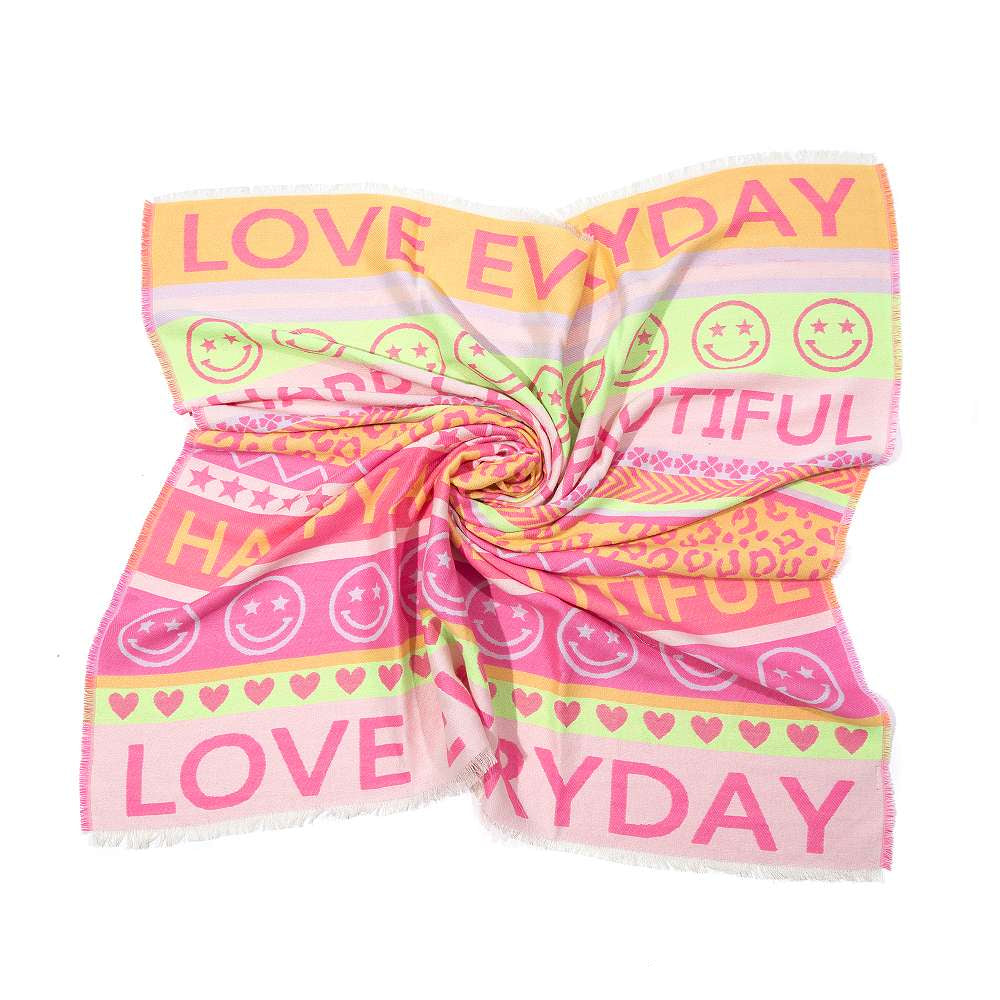 Vierecktuch - Love Everyday