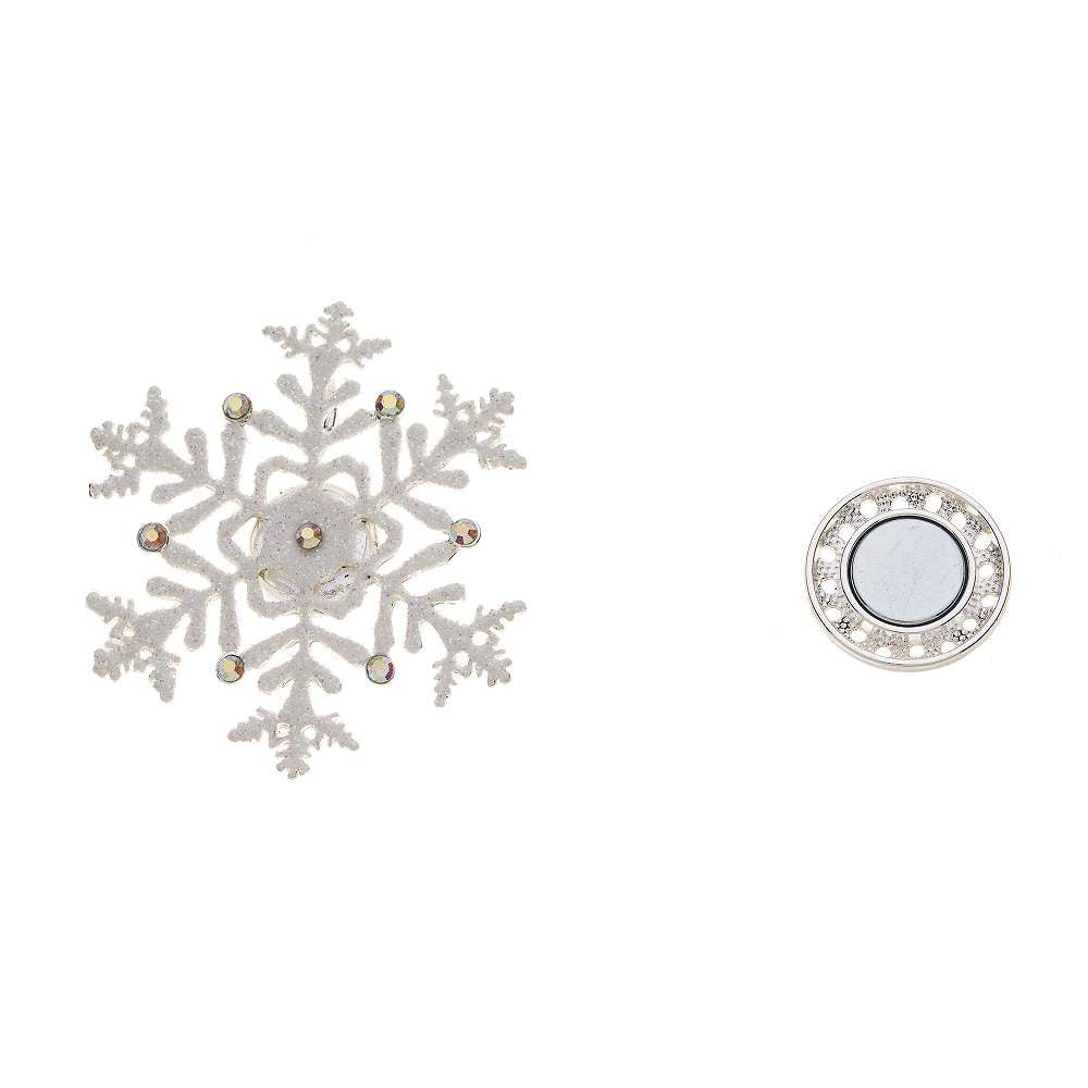 Brosche - Schneeflocke
