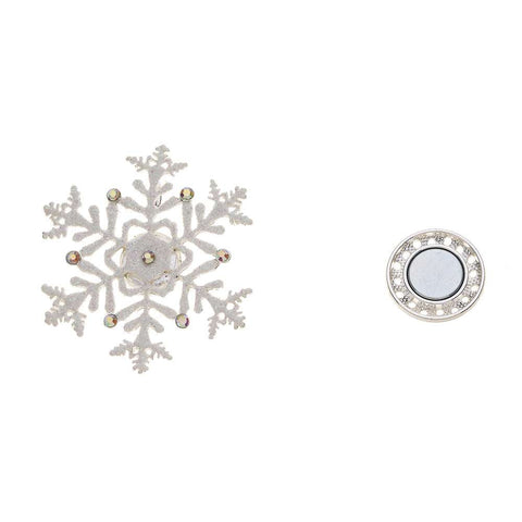 Brosche - Schneeflocke
