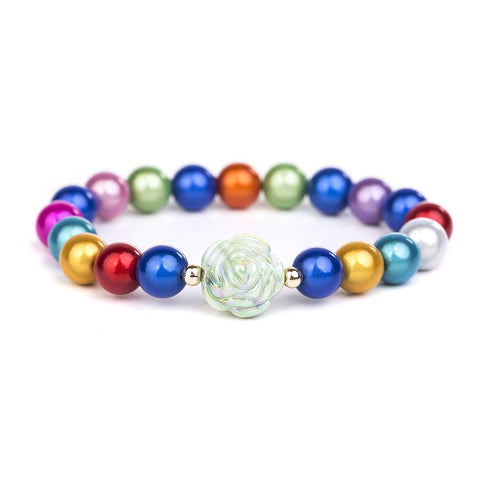 Armband - Magic Pearls Rose 10mm