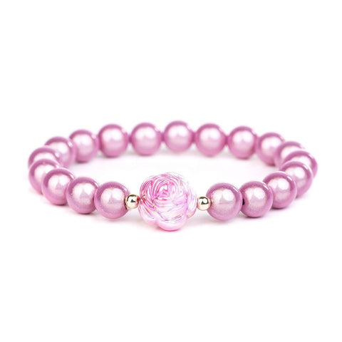 Armband - Magic Pearls Rose 10mm