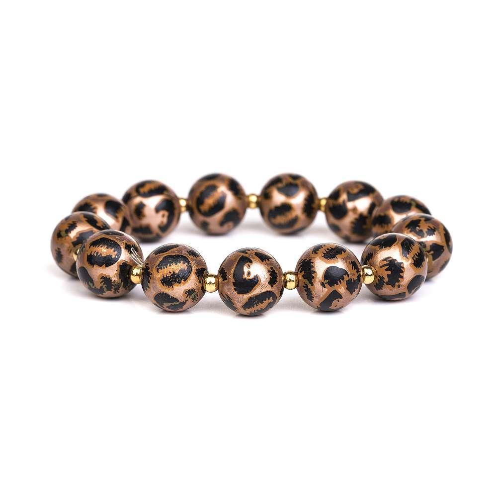 Armband - Magic Pearls Leopard 14mm - Fox by Ren