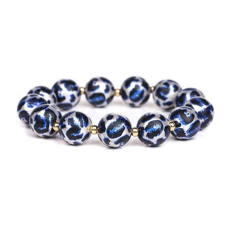 Armband - Magic Pearls Leopard 14mm