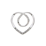 Schalclips - Herz mit Strass - Fox by Ren