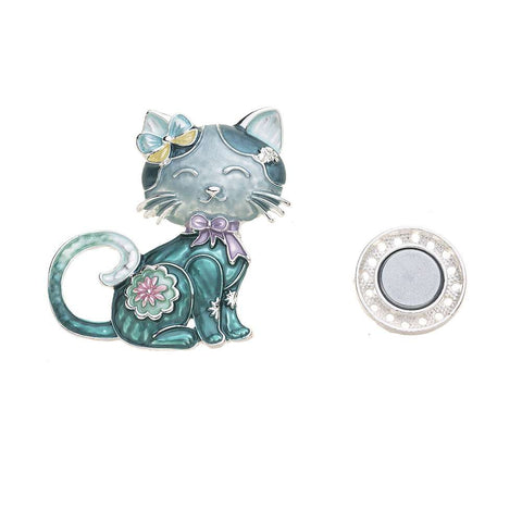 Brosche - Katze