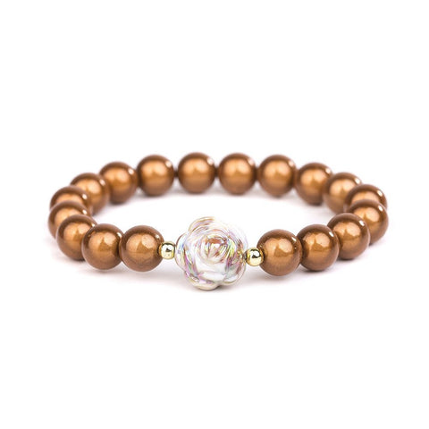 Armband - Magic Pearls Rose 10mm