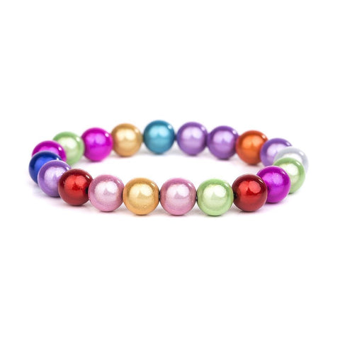 Armband - Magic Pearls Ruby 10mm