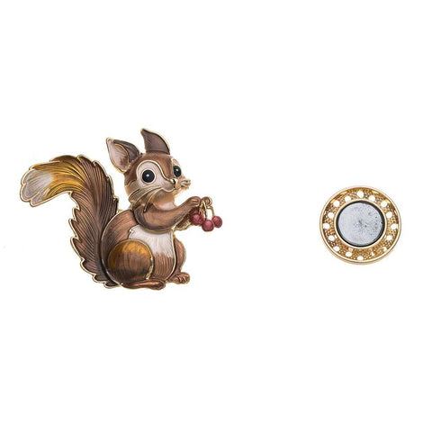 Brosche - Eichhörnchen