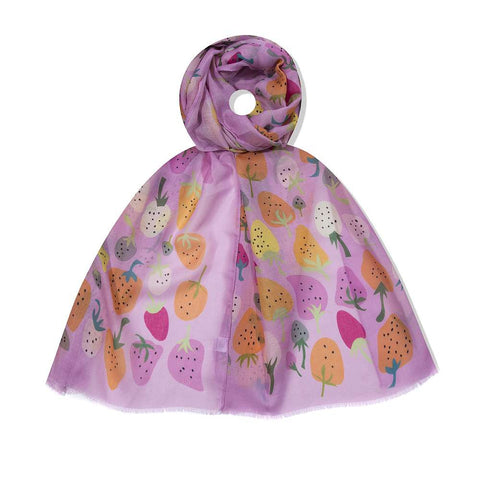 Schal - Erdbeere