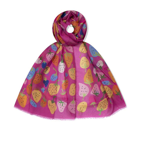 Schal - Erdbeere
