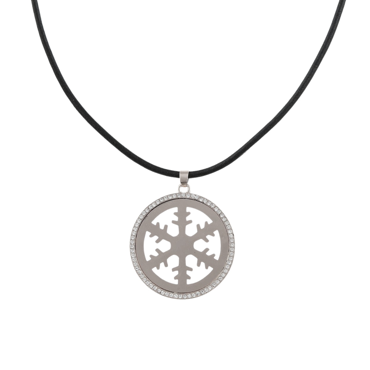 Halskette - Schneeflocke Strass