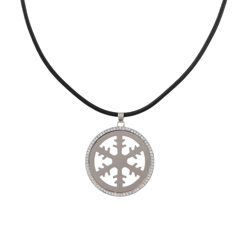 Halskette - Schneeflocke Strass